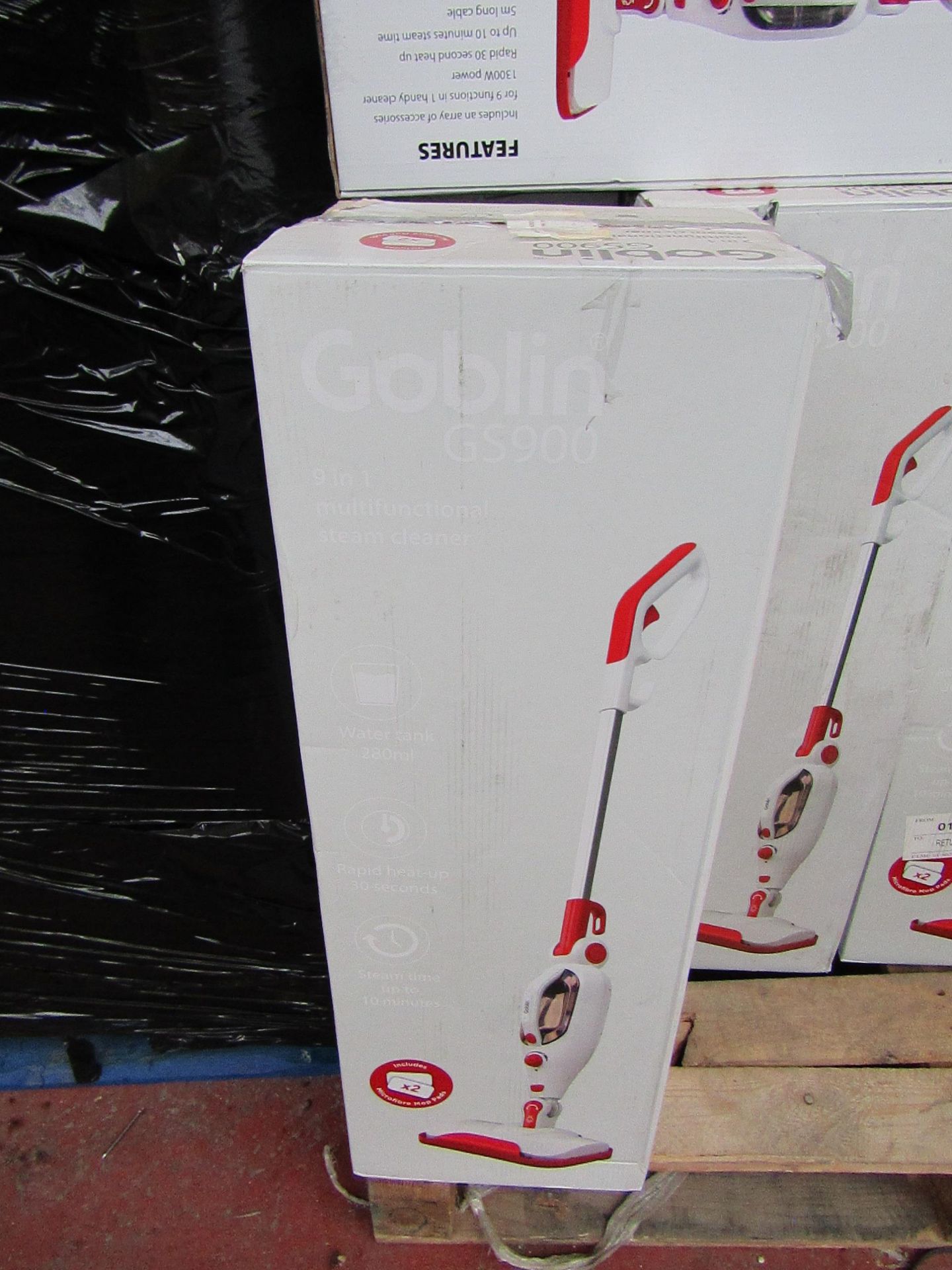| 1X | GOBLIN WHITE 9 IN 1 MULTIFUNCTIONAL STEAM CLEANER | UNCHECKED AND BOXED | NO ONLINE