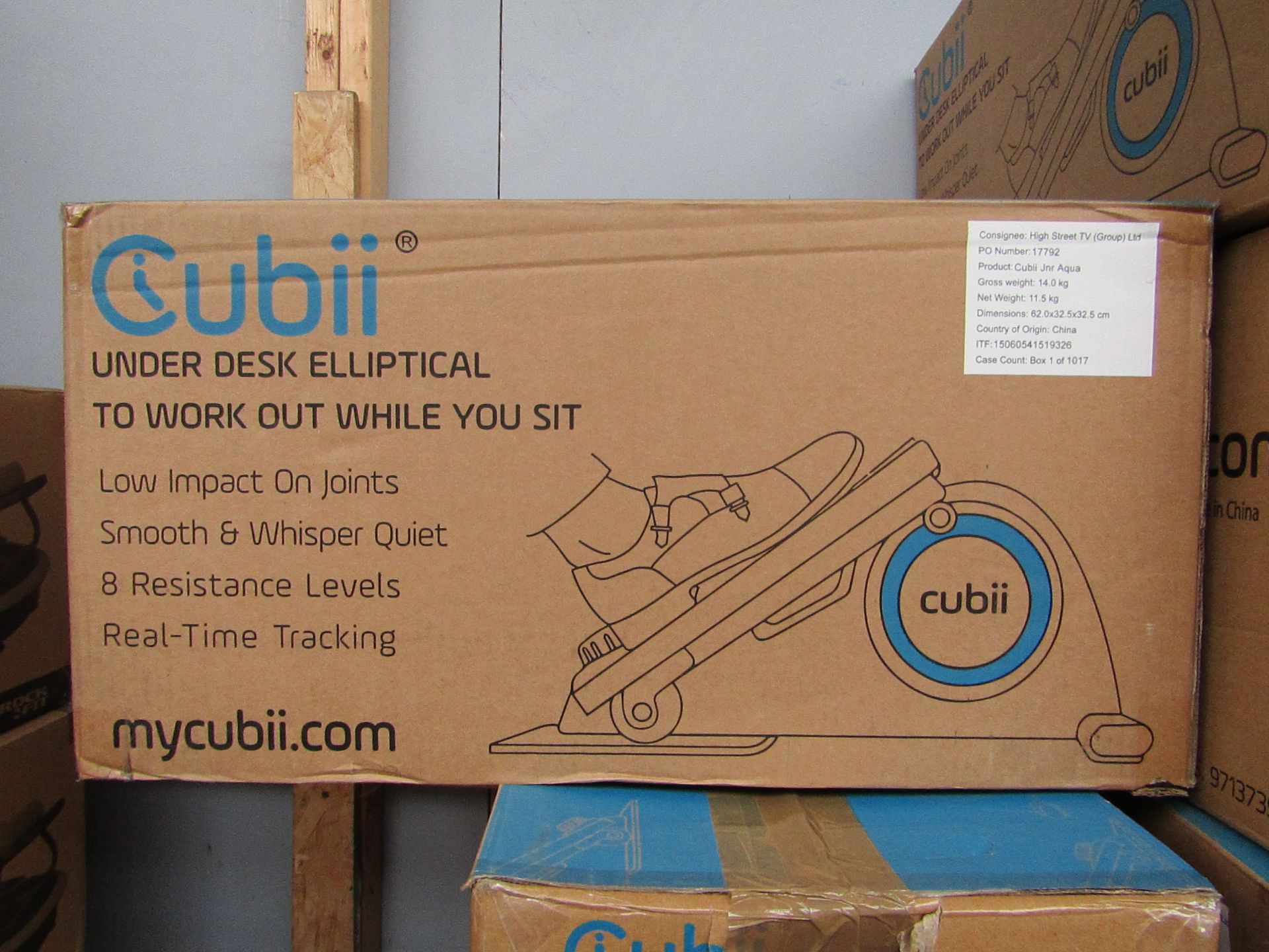 | 1X | CUBII UNDER DESK ELLIPTICAL WORKOUT | UNCHECKED & BOXED | NO ONLINE RE-SALE | RRP £179.99 |