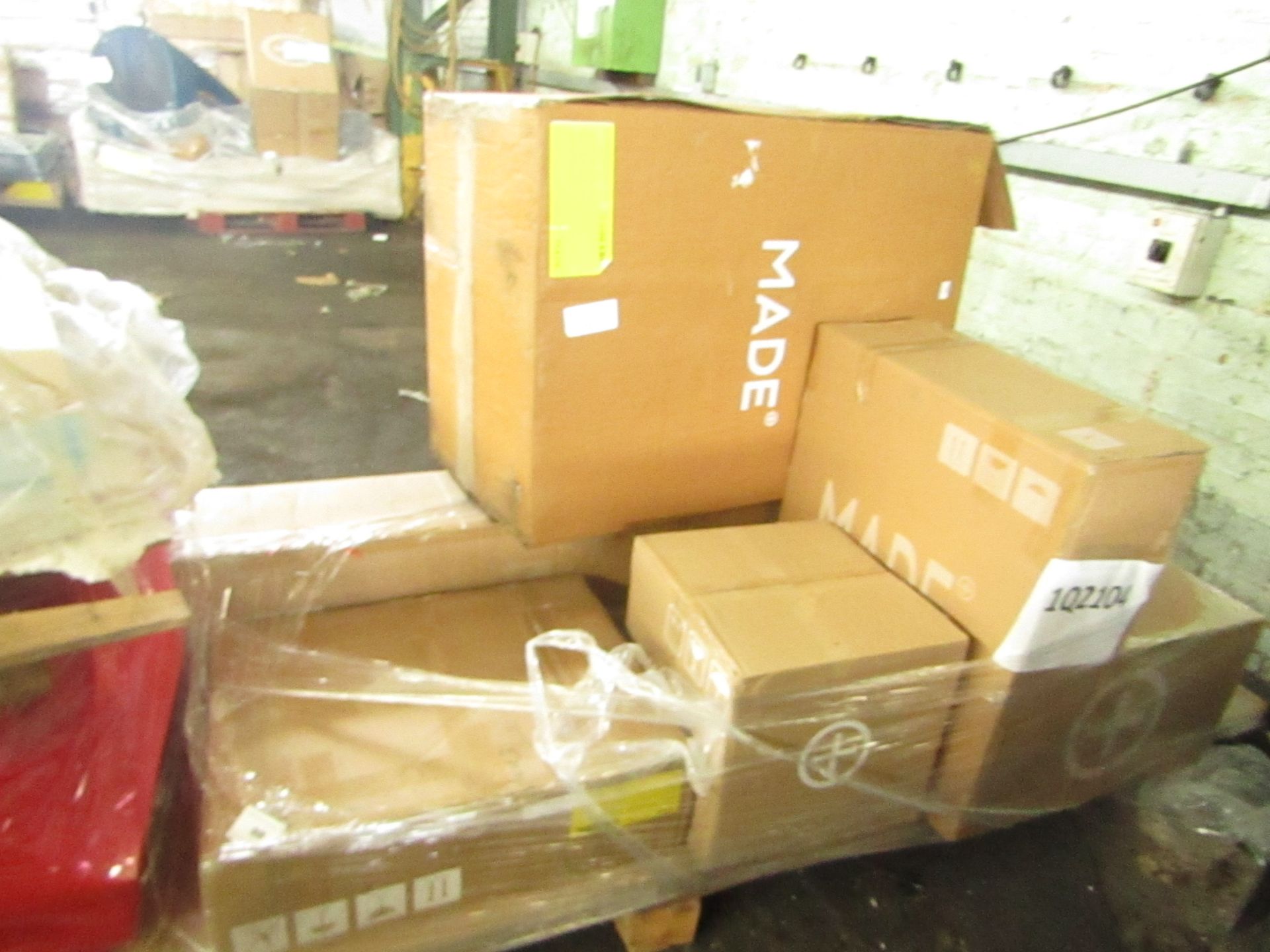 | 1X | PALLET OF FAULTY / MISSING PARTS / DAMAGED CUSTOMER RETURNS MADE.COM STOCK UNMANIFESTED |