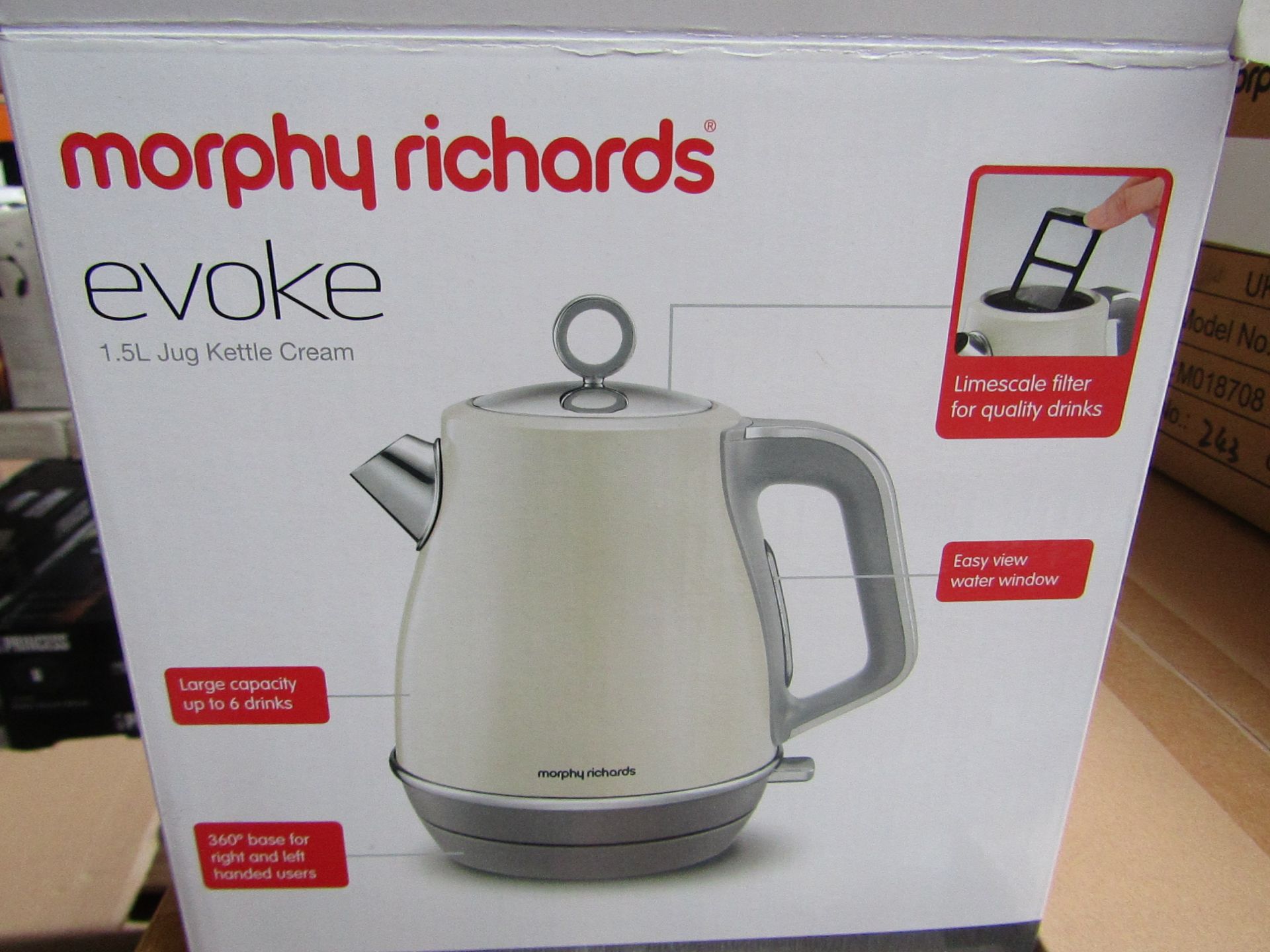 Morphy Richards Evoke 1.5L jug cream kettle, brand new and boxed. RRP £49.99