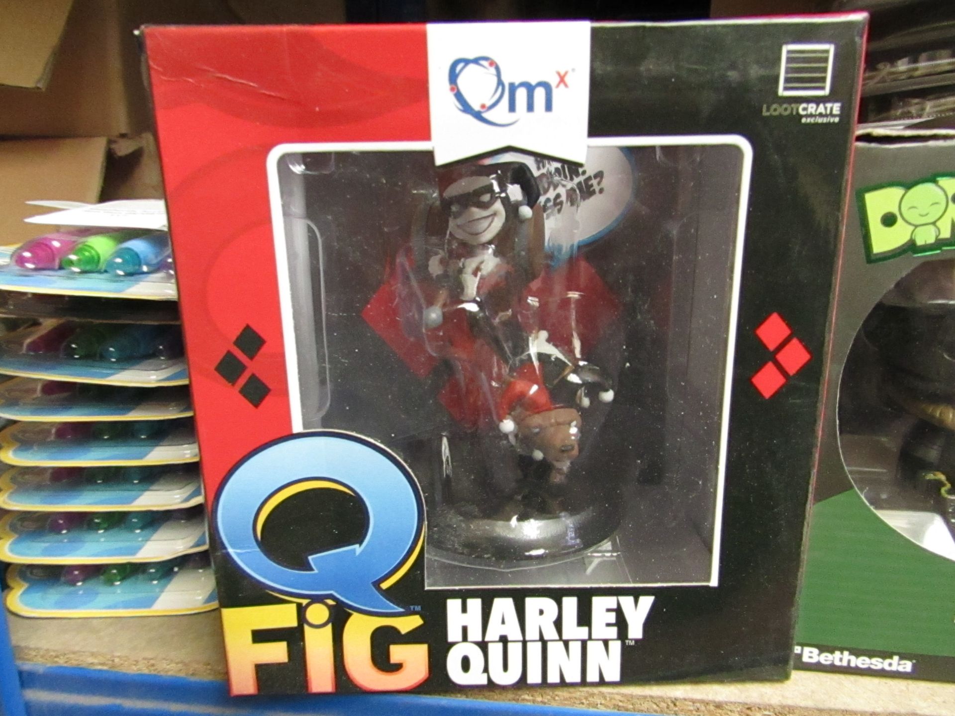 Qfig - Vinyl Collectible Figure "Harley Quinn" - New & Boxed.