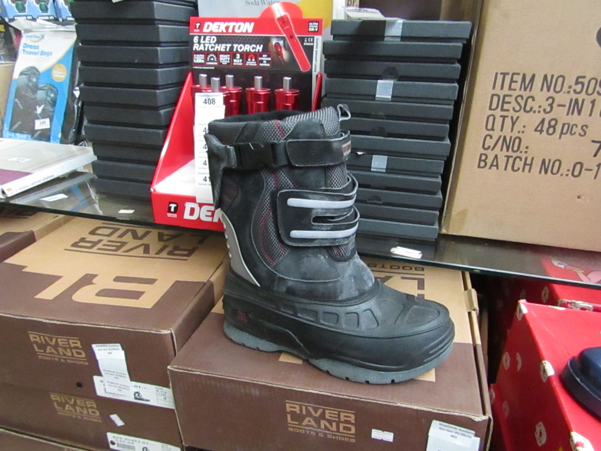 RiverLand - Boys Snow Boots - Size 2 - Unused & Boxed. - Please See Image For Design.