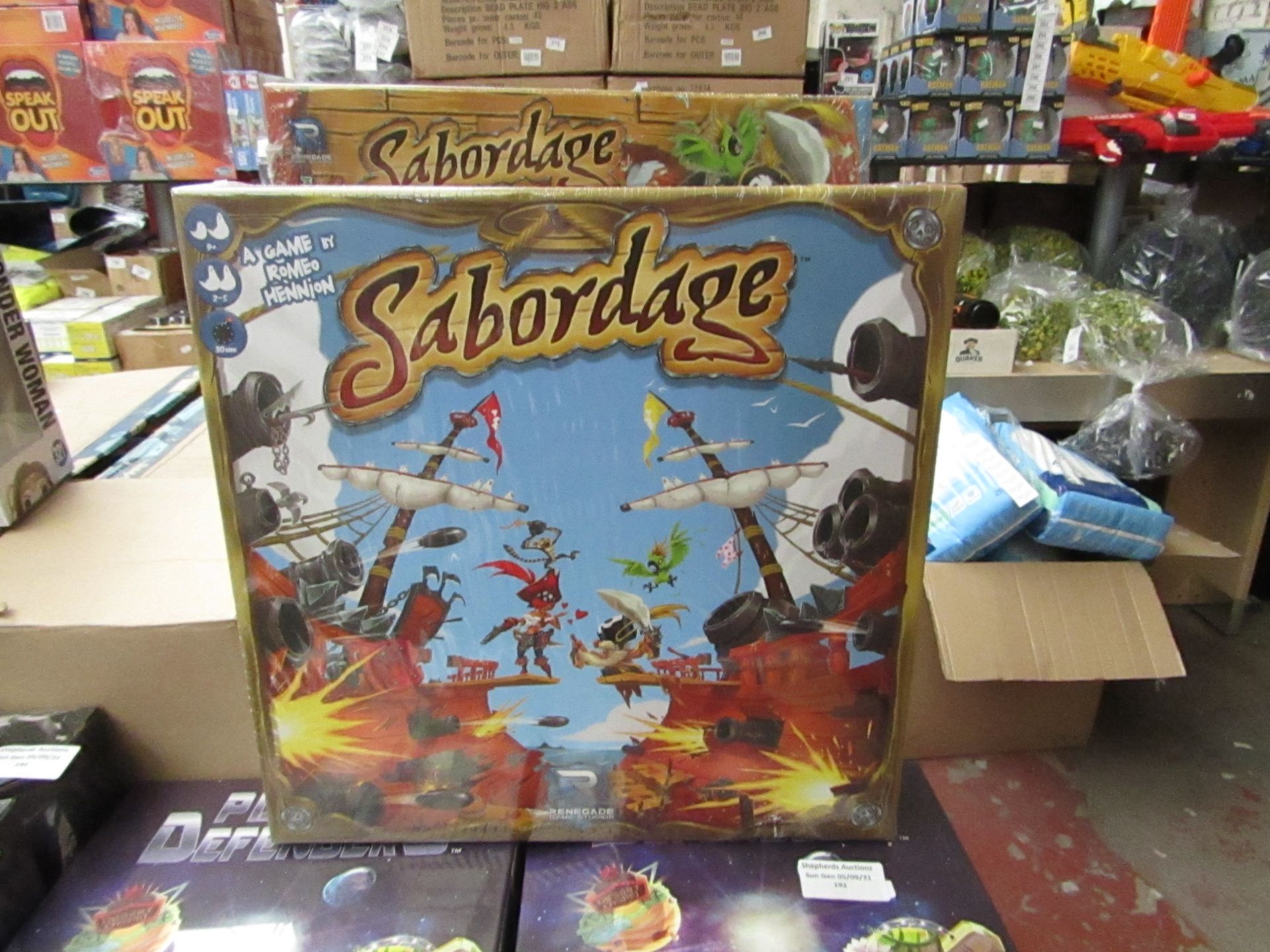 Renegade Game Studio - Sabordage Board Game - New & Packaged.