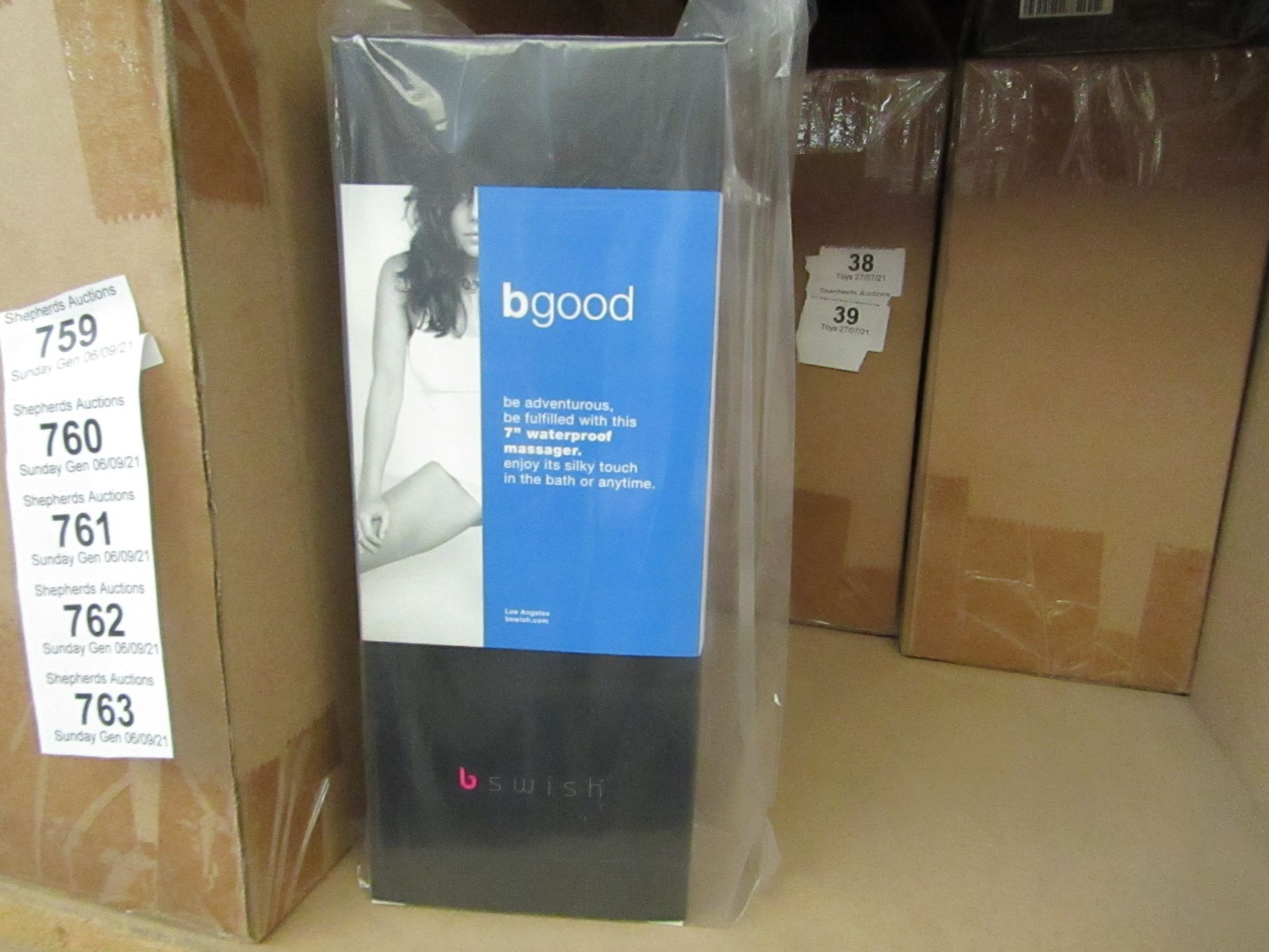 Bswish Bgood 7" Waterproof Massager - Blue - New & Boxed