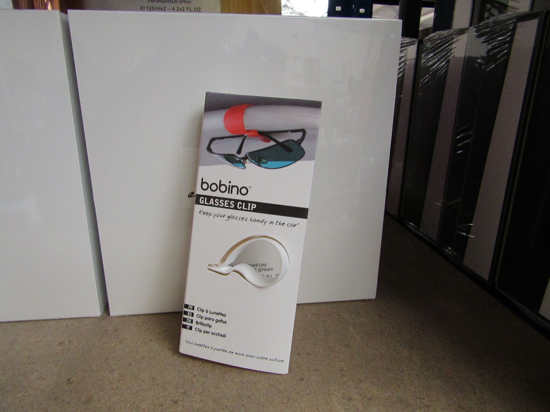 10x Bobino - White Glasses Clip - New & Packaged.