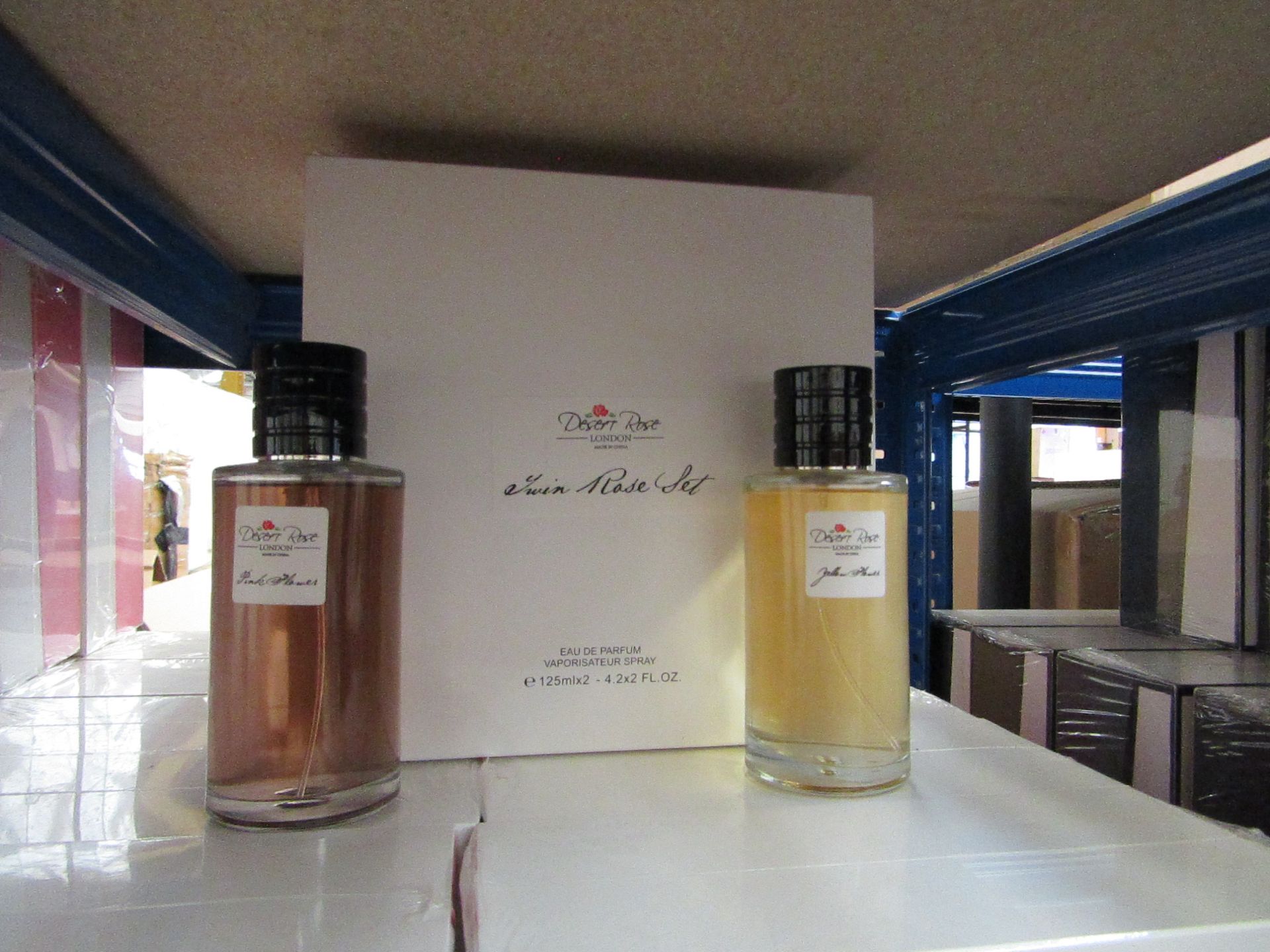 Desert Rose London - Twim Rose Eau De Parfum Vaporisateur Spray Set (2x 125ml) - New & Boxed.