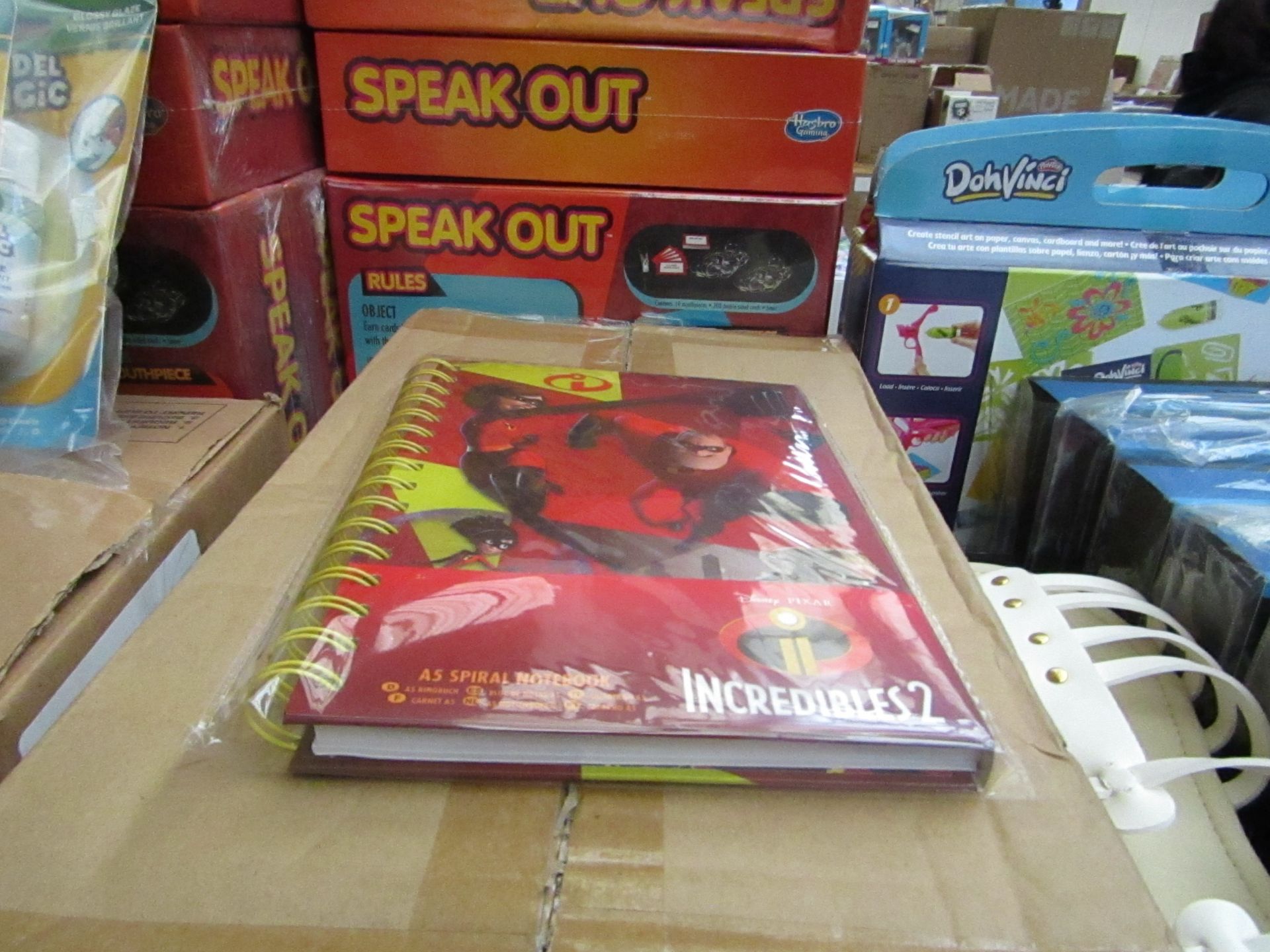 6x Incredibles - A5 Hardback Spiral Notebook - New, Packaged & Boxed.