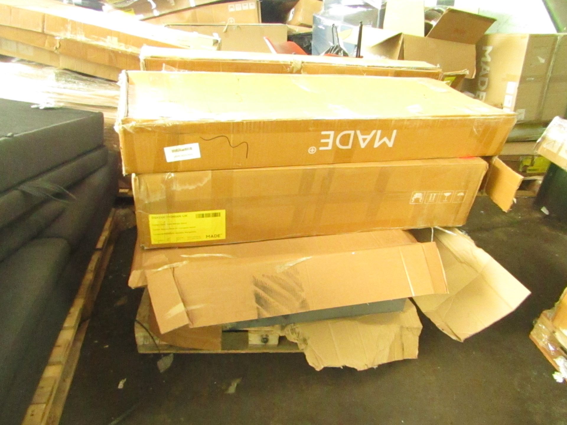 | 1X | PALLET OF FAULTY / MISSING PARTS / DAMAGED CUSTOMER RETURNS MADE.COM STOCK UNMANIFESTED |