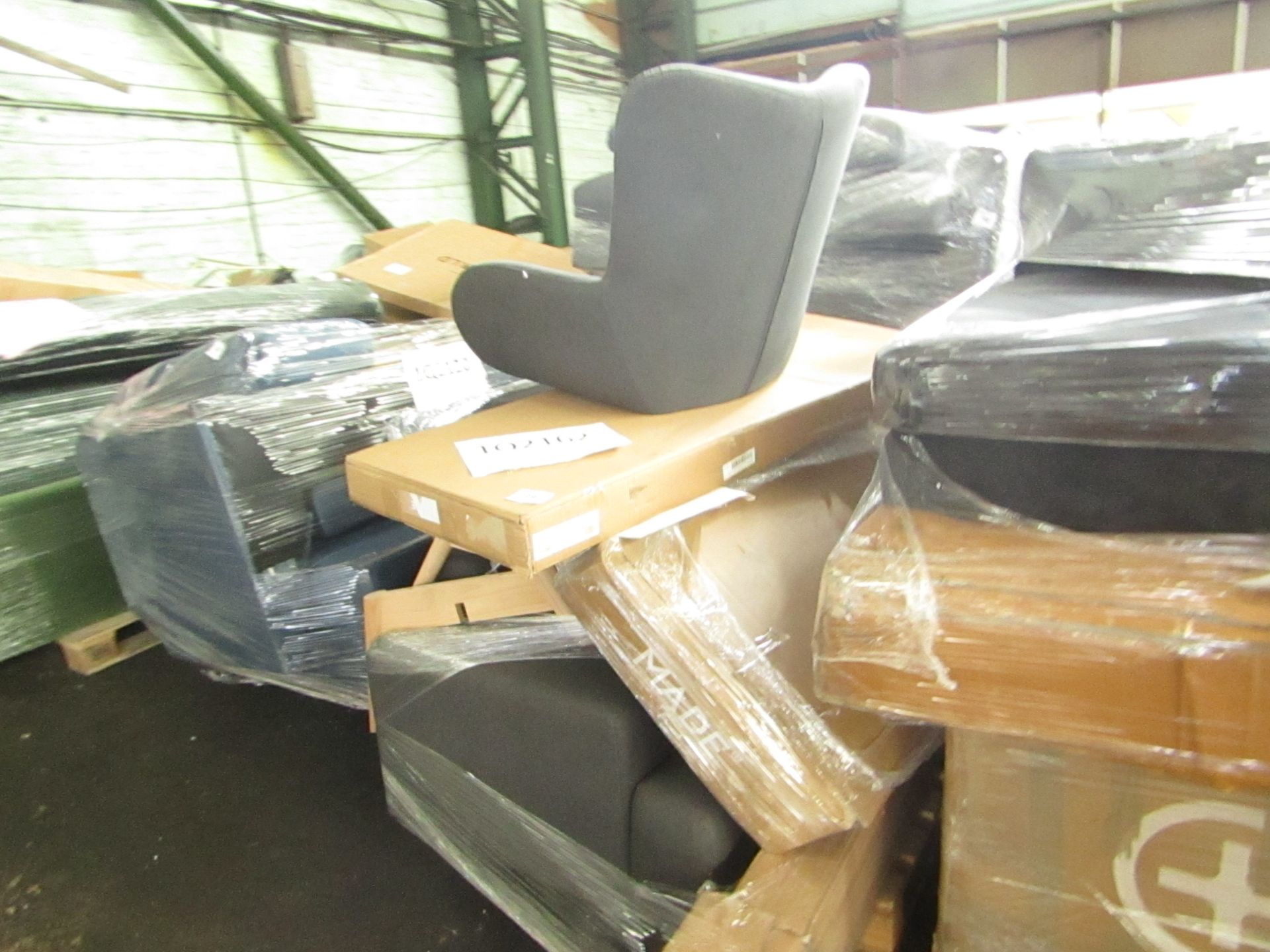 | 1X | PALLET OF FAULTY / MISSING PARTS / DAMAGED CUSTOMER RETURNS MADE.COM STOCK UNMANIFESTED |