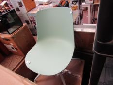 1X GREEN SWIVEL CHAIR, UNKNOWN MAKER, UNCHECKED IN BOX,