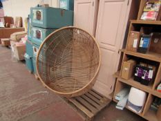 | 1X | COX & COX ROUND HANGING RATTAN CACOON CHAIR | ONLY THE RATTAN CHAIR PIECE IS PRESENT | RRP ?