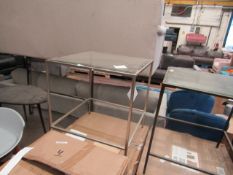 | 1X | COX & COX VILLETTE SIDE TABLE - SILVER | NO VISIBLE MAJOR DAMAGE HOWEVER THE FRAME APPEARS TO