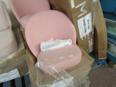 1 x SWOON Toledo MTO Chair in Rose Soft Wool RRP œ399 SKU SWO-toledochairwoolrosedark-B TOTAL RRP