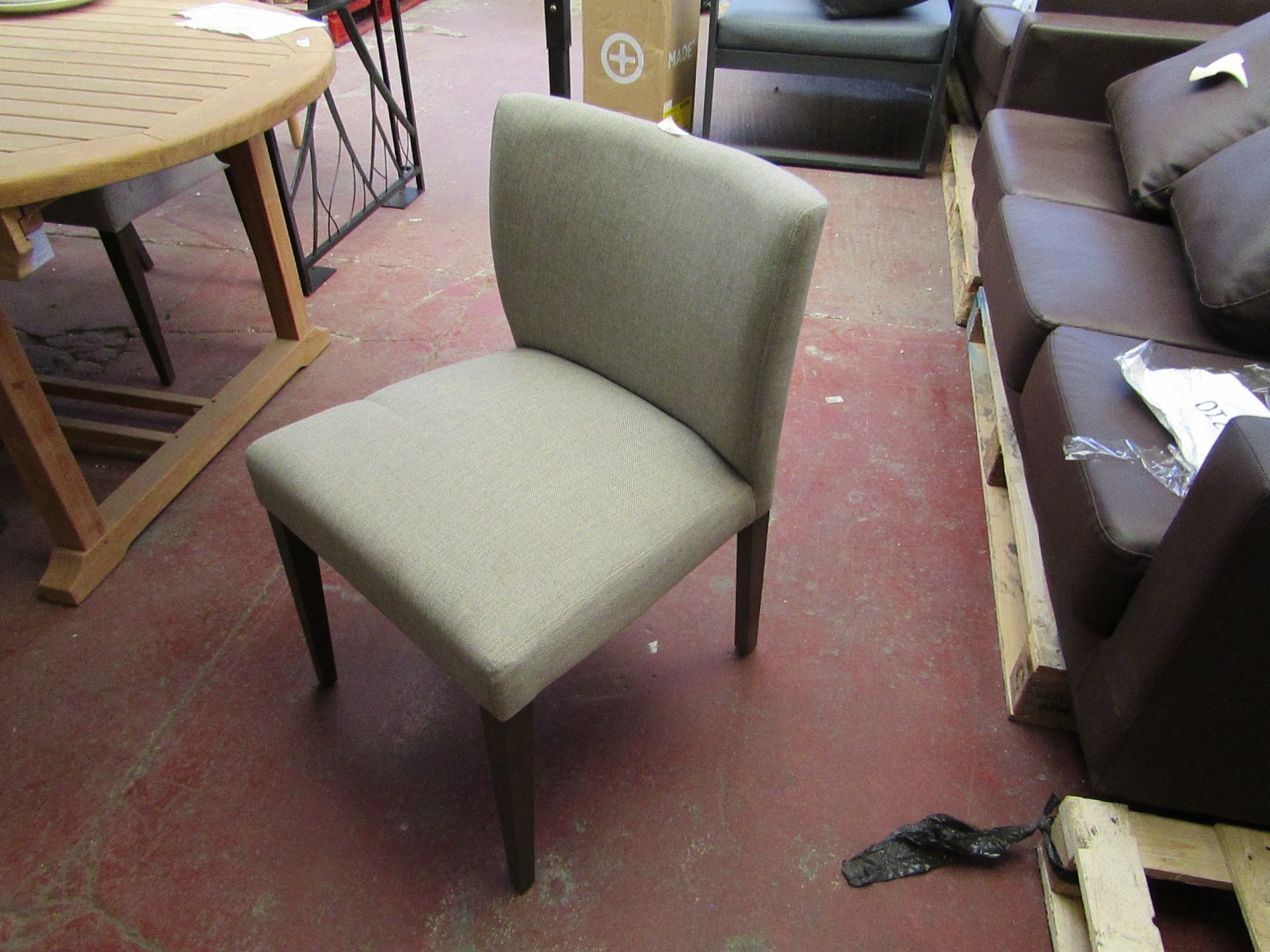 | 6X | DINING CHAIRS GREY, UNCHECKED AND NO BOX, ALL APPEAR TO BE IN GOOD CONDITION