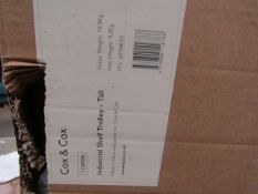 | 1X | COX & COX INDUSTRIAL SHELF TROLLY - TALL | UNCHECKED & BOXED | RRP £350 |