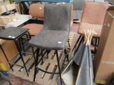 | 1X | COX & COX WILLIAMSBERG HIGH STOOL CARBON | LOOKS IN GOOD CONDITION & MISSING THE SCREWS | RRP