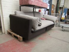 | 1X | MADE.COM MARGOT 2 SEATER SOFA, OLD ROSE VELVET | UNCHECKED & MISSING FEET | RRP £679 |