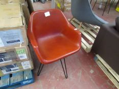 | 1X | MADE.COM HEKTOR TUB OFFICE CHAIR, TAN & BLACK | LOOKS IN GOOD CONDITION | RRP œ229 |