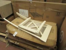 | 1X | VERY PAIR OF DAVENPORT SOLID WOOD DINING CHAIRS | UNCHECKED & BOXED ( NO GUARANTEE ) RRP ?149