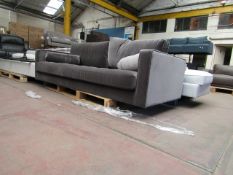 | 1X | MADE.COM VELVET 3 SEATER SOFA | NO MAJOR DAMAGE AND NO FEET | PALLET REF 1A1523 | RRP £1199.