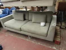 | 1X | MADE.COM ORSON 3 SEATER SOFA, CHIC GREY | UNCHECKED & NO FEET PRESENT | RRP £829 |