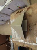 1x Metal wall light, unchecked and boxed