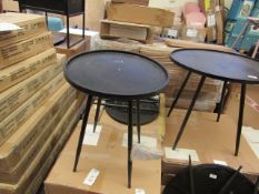 | 1X | COX & COX ROUND INDUSTRAIL SIDE TABLE - SMALL | UNCHECKED & BOXED | RRP ?95 |