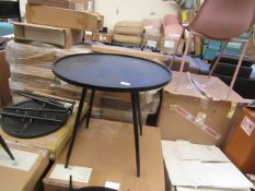 | 1X | COX AND COX ROUND INDUSTRIAL SIDE TABLE - LARGE | UNCHECKED & BOXED | RRP CIRCA œ125 |