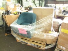 Mixed pallet of Made.com customer returns to include 4 items of stock with a total RRP of