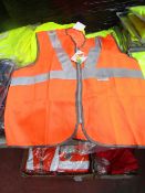 Dystar - 3M Scotchlite Reflective Material Hi-Vis Orange Vest - Size Medium - Unused & Packaged.