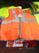 Dystar - 3M Scotchlite Reflective Material Hi-Vis Orange Vest - Size Medium - Unused & Packaged.