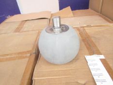 5x Grey Concrete Citronella Oil Garden Table Lamp Light - Unchecked & Boxed - RRP £24.99 For Each