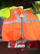 Dystar - 3M Scotchlite Reflective Material Hi-Vis Orange Vest - Size Medium - Unused & Packaged.