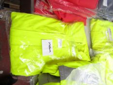 Unbranded - Polyethane Hi-Vis Trench Coat With Detactable Hood - Size Medium - Unused & Packaged.