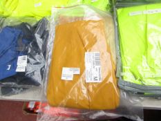 3x Unbranded - PVC Light Yellow Mustard Work Trousers - Size Medium - Unused & Packaged.