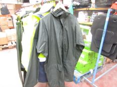 Mc Mountain - PVC Trench Coat With Hood - Size Medium - Unused.