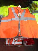 Dystar - 3M Scotchlite Reflective Material Hi-Vis Orange Vest - Size Medium - Unused & Packaged.