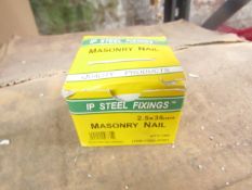 8x Ip Steel Fixings - Masonry Nail's (3.0x35mm) Boxes Of 100 - Unused & Boxed.
