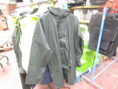 Mc Mountain - PVC Trench Coat With Hood - Size Medium - Unused.