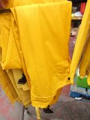 Unbrandd - Pvc Mustard Yellow Bib' n Brace - Size Large - Unused.