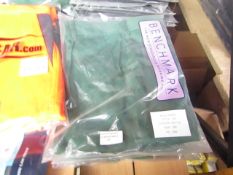 2x Benchmark - Bottle Green Work Trousers - Size 32R - Unused & Packaged.