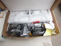 1x Set of 4 cctv digital camera with power supply - untested & boxed.
