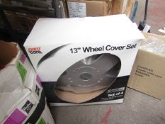 1x set of 4 13" wheel cover set - new & boxed.