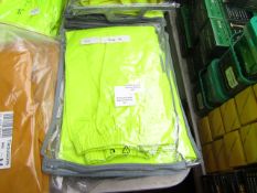 2x Unbranded - Hi-Vis Green Work Trousers - Size XL - Unused & Packaged.