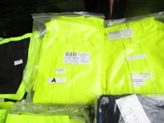 3x Unbranded - Polyethane 2 Piece Workwear Set : Jacket & Trousers - Size Small - Unused &