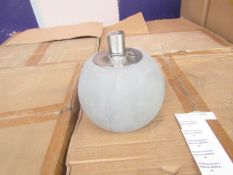 5x Grey Concrete Citronella Oil Garden Table Lamp Light - Unchecked & Boxed - RRP £24.99 For Each