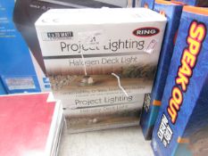 2x Ring project lighting - halogen deck light - unchecked & boxed.