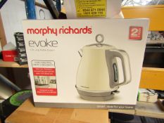 Morphy Richards Evoke 1.5L jug cream kettle, brand new and boxed. RRP £49.99