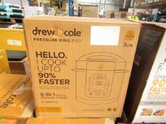 | 1x | DREW AND COLE PRESSURE KING PRO 8 IN 1 DIGITAL PRESSURE COOKER | PROFESSIONALLY REFURBISHED