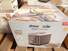 | 1x | DREW AND COLE RAPID 2 SLICE TOASTER | REFURBISHED AND BOXED | NO ONLINE RESALE | SKU - |